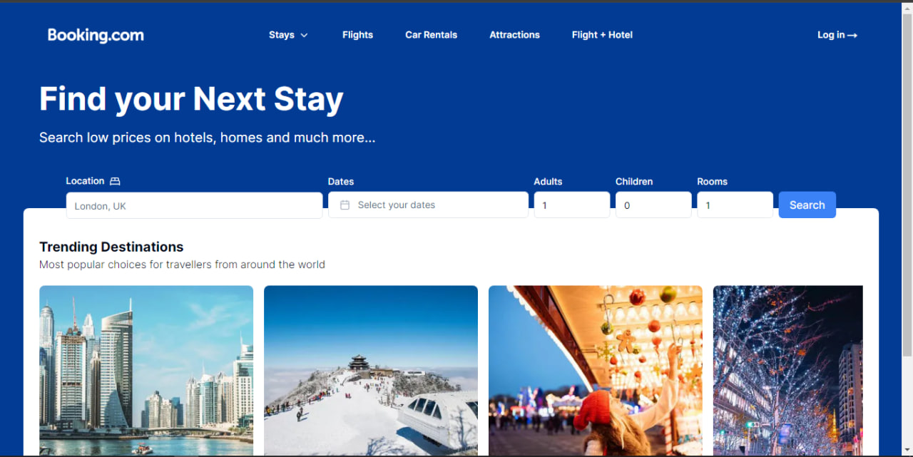 Booking.com Clone